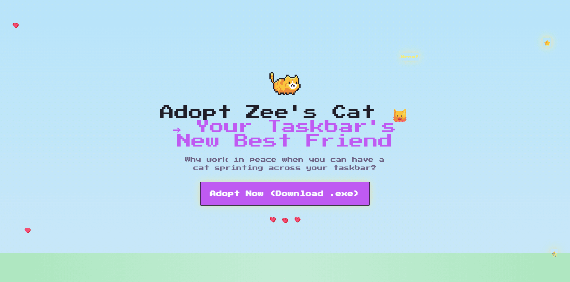 Zee's Taskbar Cat screenshot